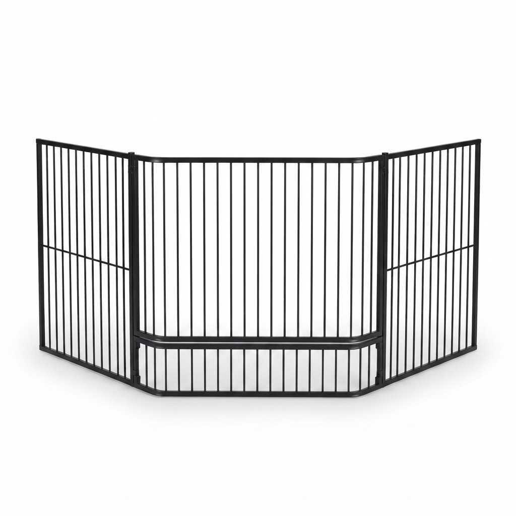 Child Guard for Corner Woodheaters — front view