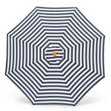 Replacement Canopy for 3m Bamboo Umbrella - Black and White Stripe — front view