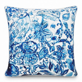 Blue Garden 45x45 Outdoor Cushion — front view