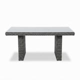 Amani Lounge Dining Table - Grey — front view