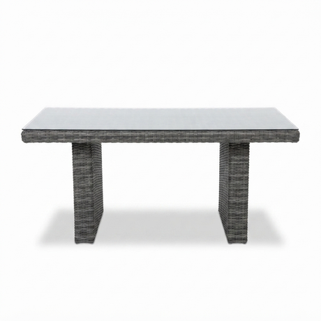 Amani Lounge Dining Table - Grey — front view