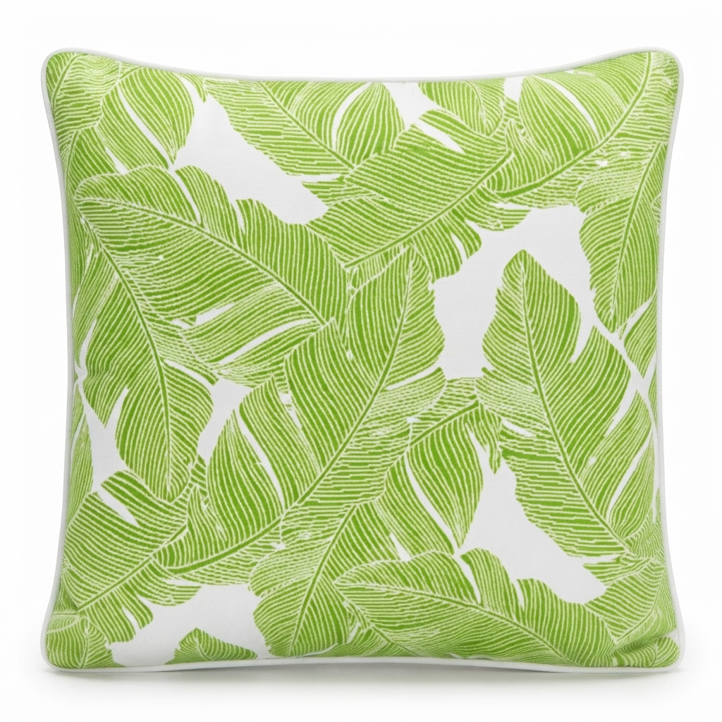 Bay Palm Outdoor Cushion 45x45cm — front view