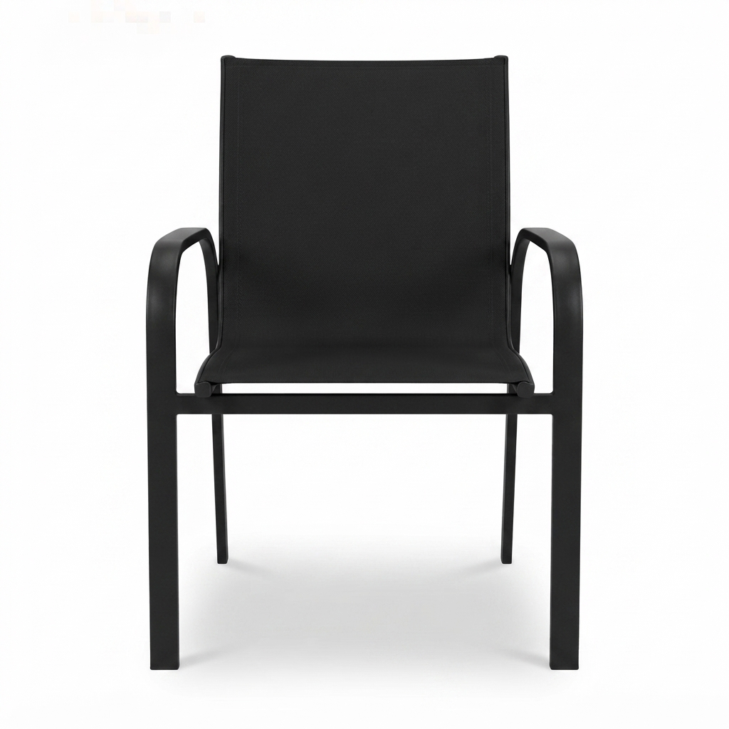 Pandora Black Sling Chair — front view