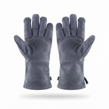 Genuine Leather Barbecue Gloves — front view