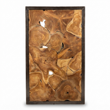 Teak Wall Art -Cantik — front view