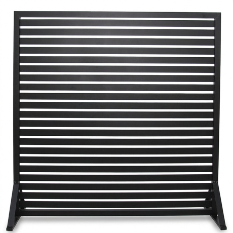 Privacy Screen 180cm x 183cm - Black — front view