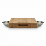 Pro Carving Cutting Board with Bowl — front view