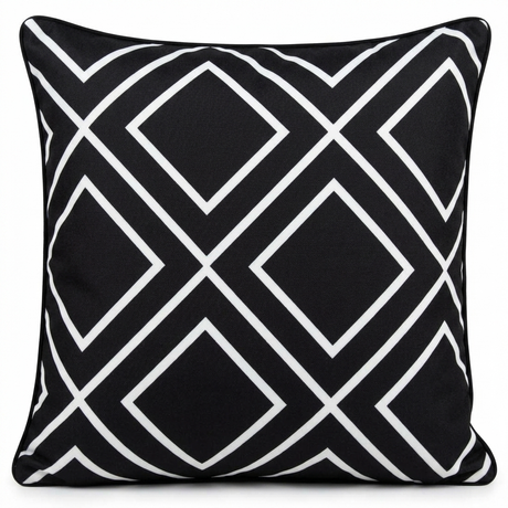 Black Diamond Cushion Cover 45x45cm — front view