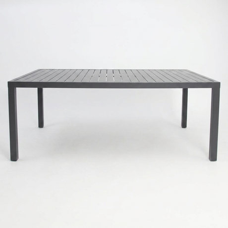 Queensville 11pc Table - Gunmetal — front view
