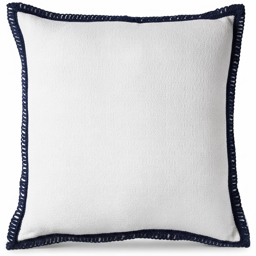 Santorini Blanc - Indoor Cushion (50 x 50) — front view