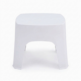 Varsity Side Table - Cold Grey — front view