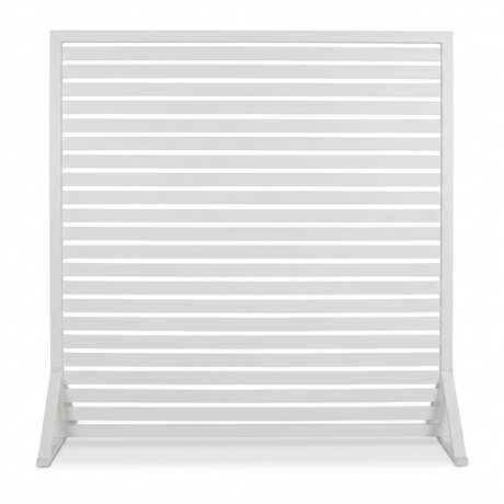 Privacy Screen 180cm x 183cm - White — front view