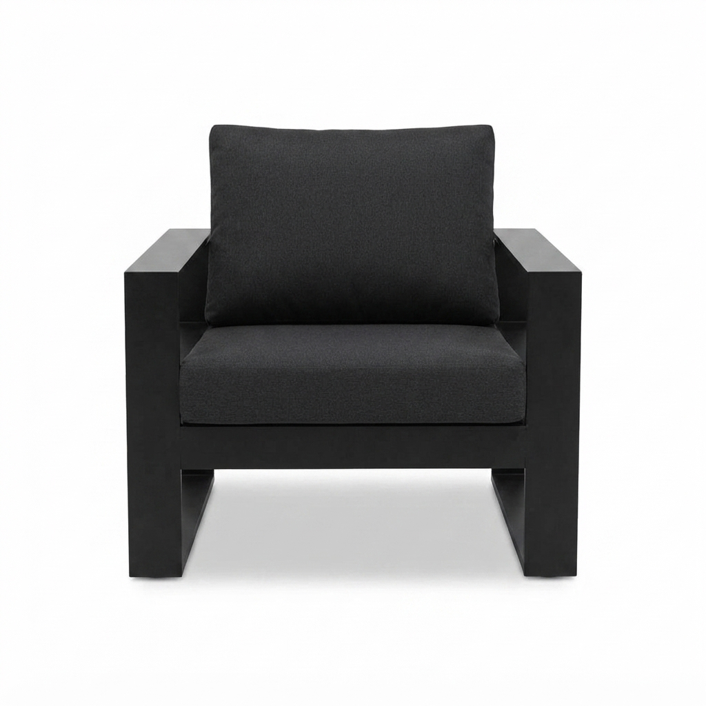 Hayman Armchair - Black — front view