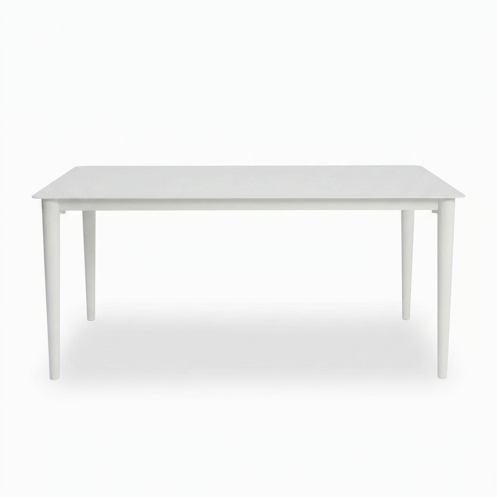 Java 170cm Dining Table - White — front view