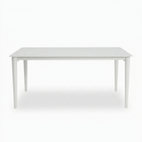 Java 170cm Dining Table - White — front view