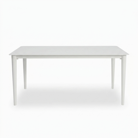 Java 170cm Dining Table - White — front view