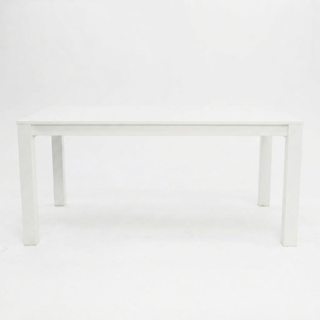 Dallas 180cm Dining Table - White — front view