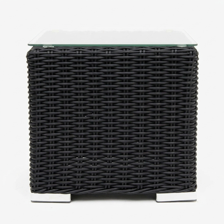 Amani Side Table - Black — front view
