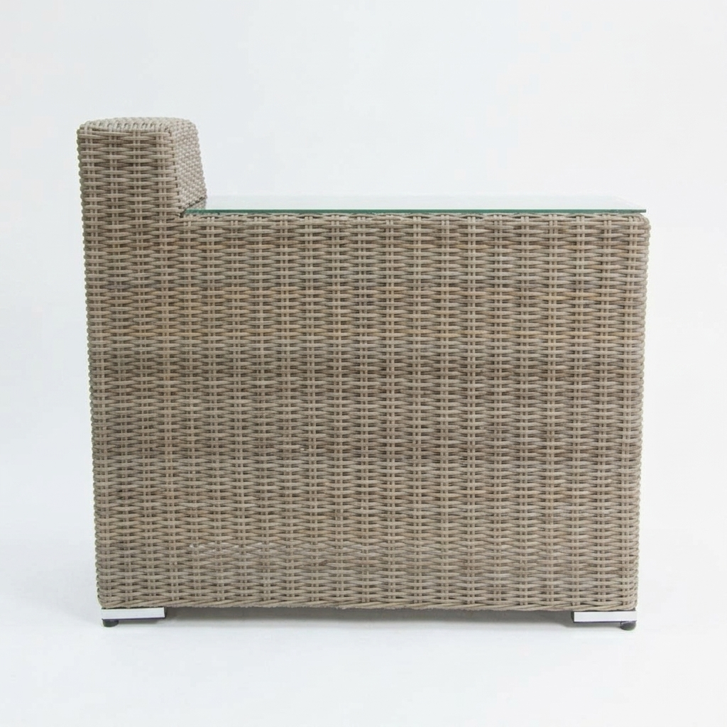 Amani Centre Table - Driftwood — front view