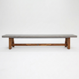 Charlotte 240cm Polystone Bench — front view
