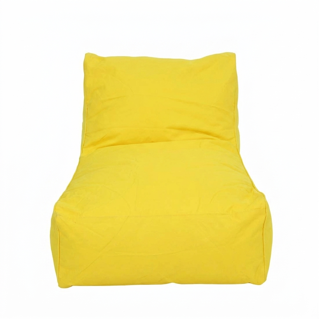 Chill Out Yellow Outdoor Beanbag — front view