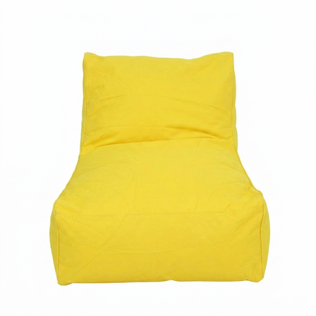 Chill Out Yellow Outdoor Beanbag — front view