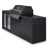 Crossray Xplor Bas BBQ Outdoor Kitchen GD4KB-05 - Black — side view