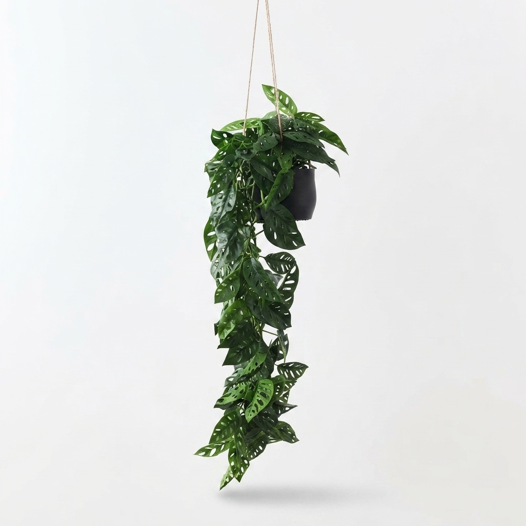 Monstera Adansonii Hanging Plant — side view