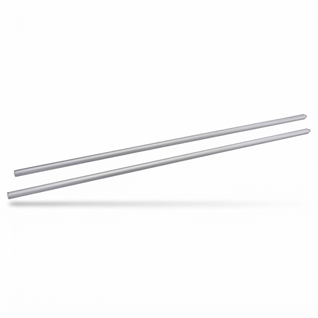 Max Classic Extension Mount Poles 1200mm - Silver — side view