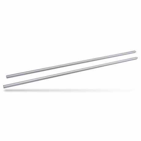 Max Classic Extension Mount Poles 1200mm - Silver — side view