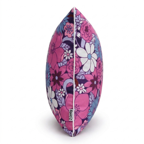 Flower Power 45x45cm Outdoor Cushion — side view