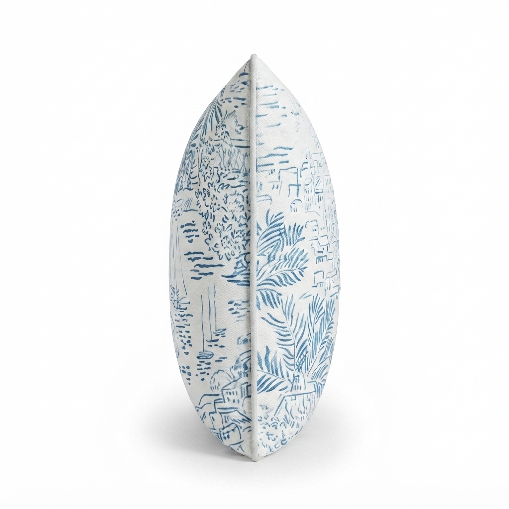 Sail Away 45x45 Outdoor Cushion — side view