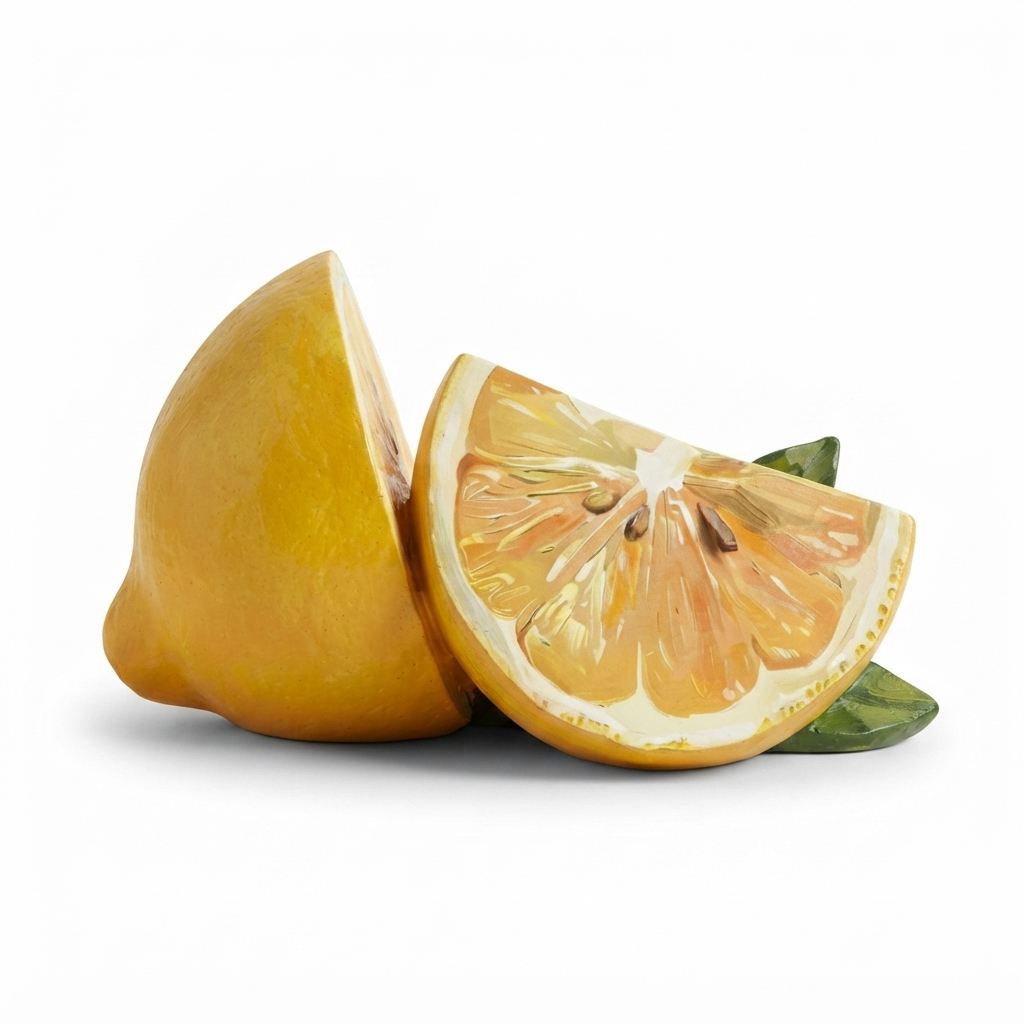 Lemon Slice Wall Art — side view