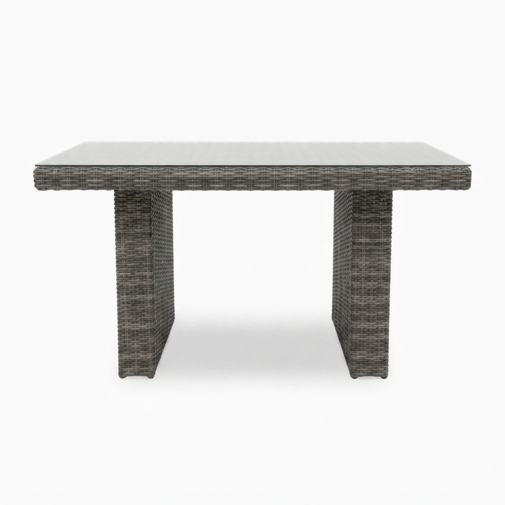 Amani Lounge Dining Table - Grey — side view