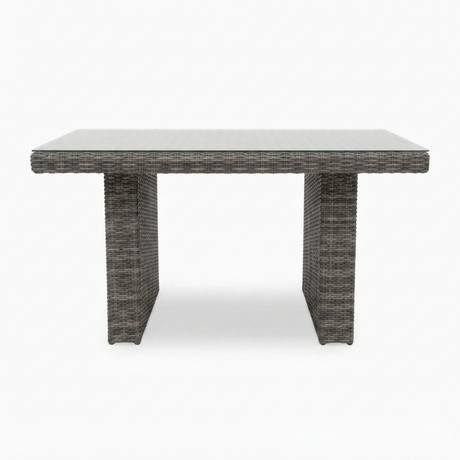 Amani Lounge Dining Table - Grey — side view