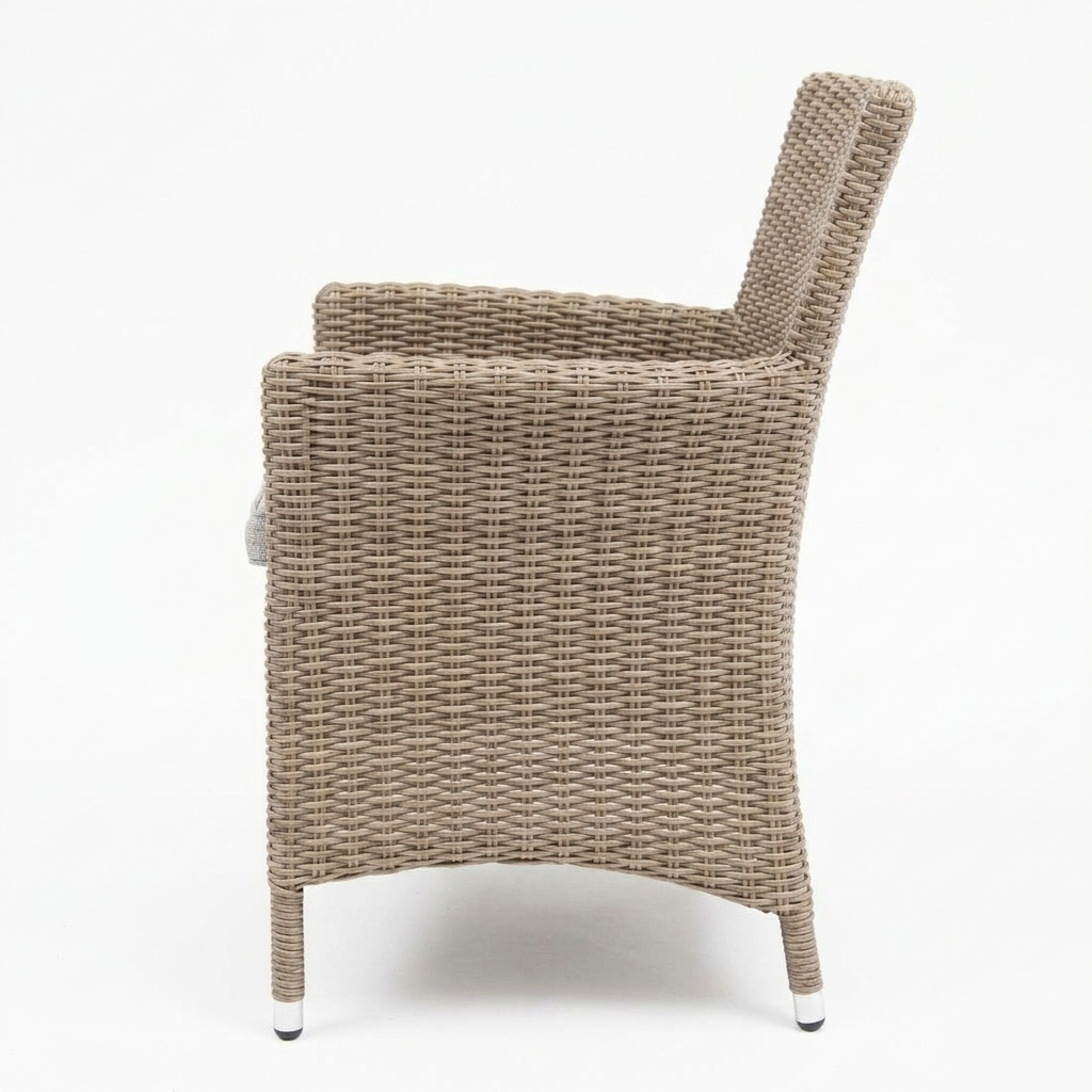 Amani Dining Chair - Driftwood Stone — side view