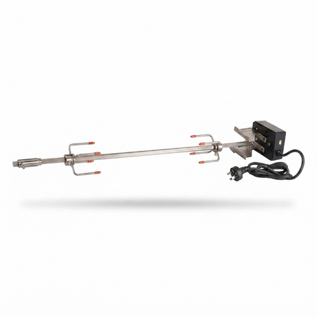 Crossray Rotisserie Kit for 4 Burner BBQ — side view