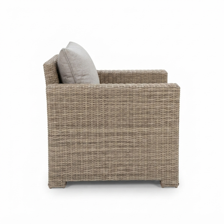 Banksia Armchair - Driftwood Stone — side view