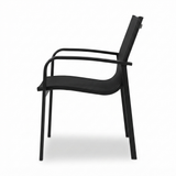 Pandora Black Sling Chair — side view