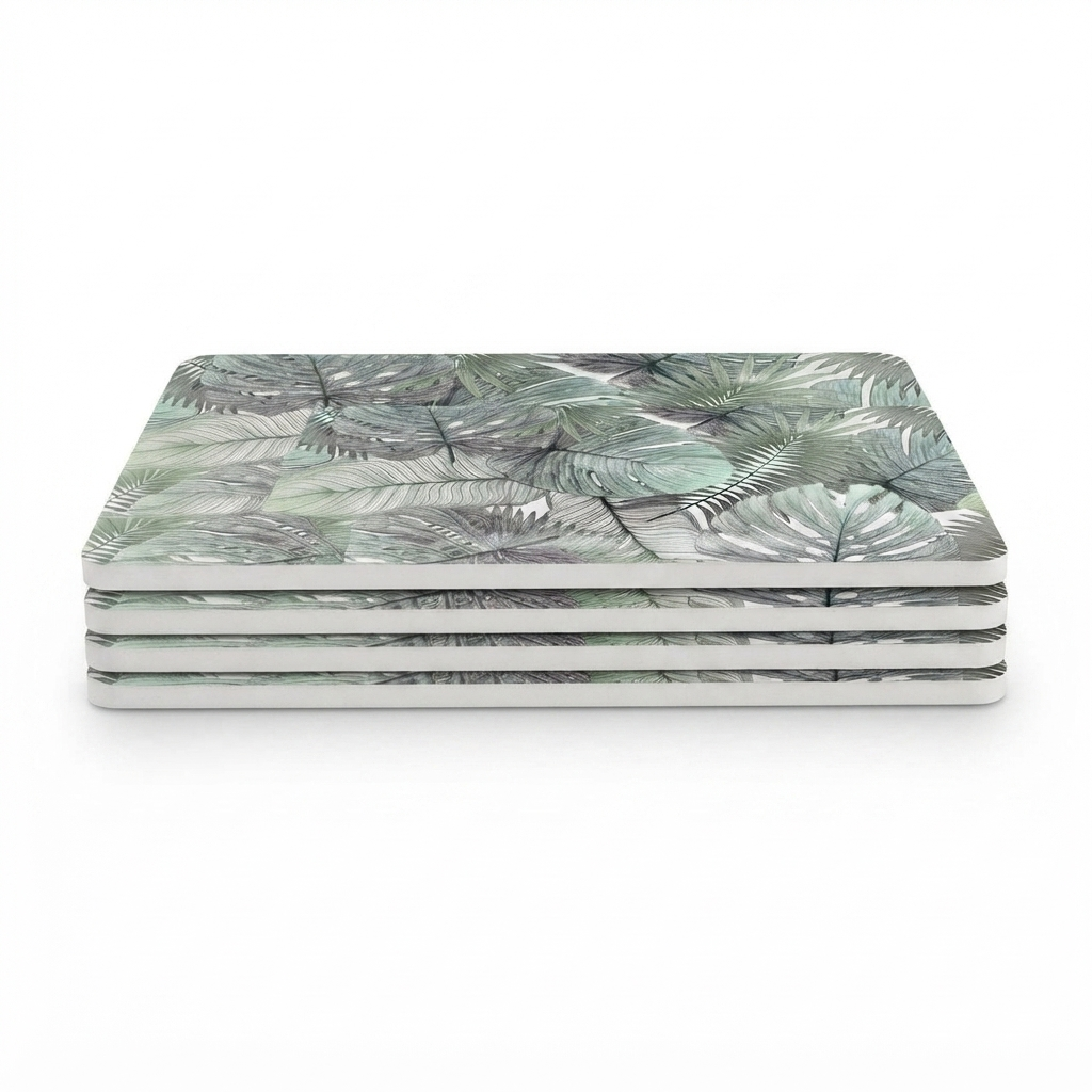 Placemats - Monstera Design — side view