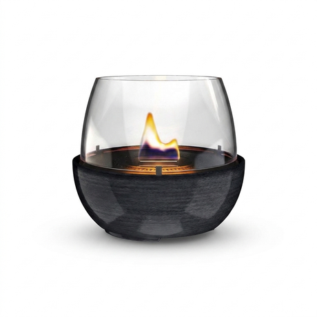 Tenderflame Tulip 18 Reactive Glaze Black — side view