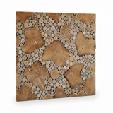 Teak Wall Art Square - Dreamland — side view