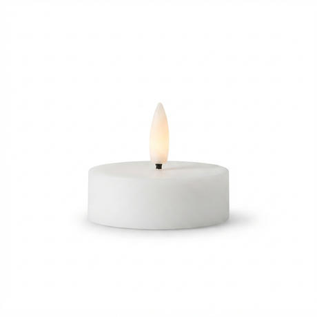UYUNI Lighting Nordic White Maxi Tealight 6.1 x 2.2cm — side view