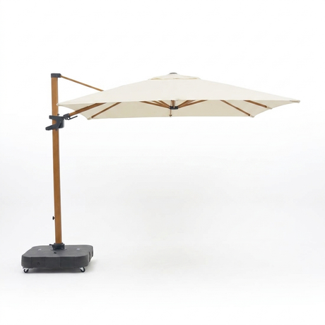 Billy Fresh 3m Roma Canteliever Umbrella with Base — side view