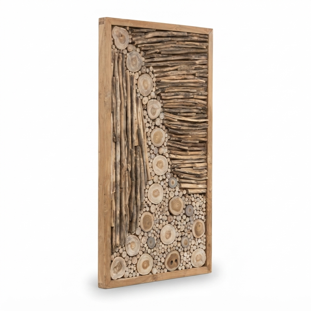 Teak Wall Art - Rumah — side view