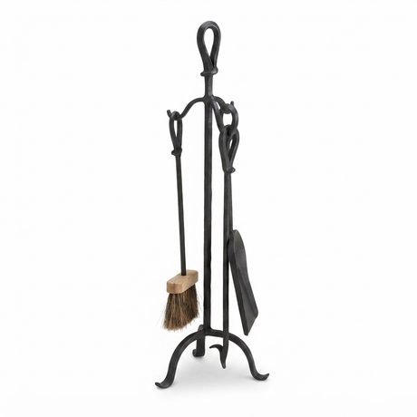 Fire Tool 3 Piece Set - Premium — side view