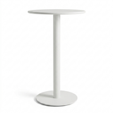 Kenty Bar Table 600mm White — side view
