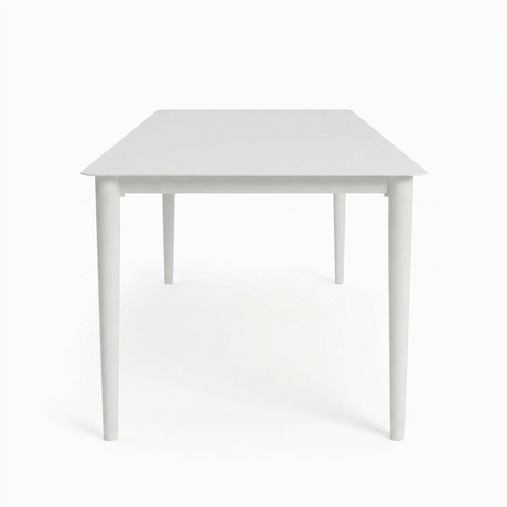 Java 170cm Dining Table - White — side view