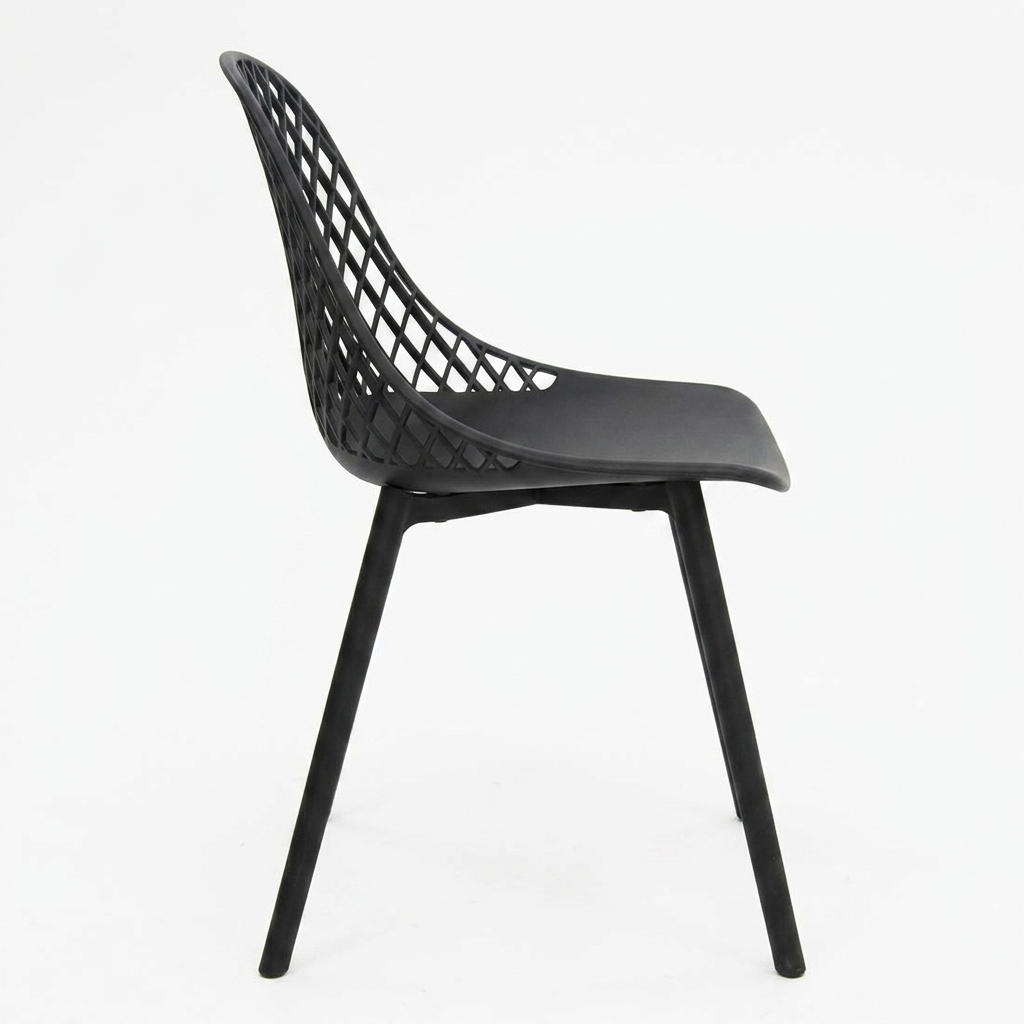 Persia Dining Chair - Black — side view