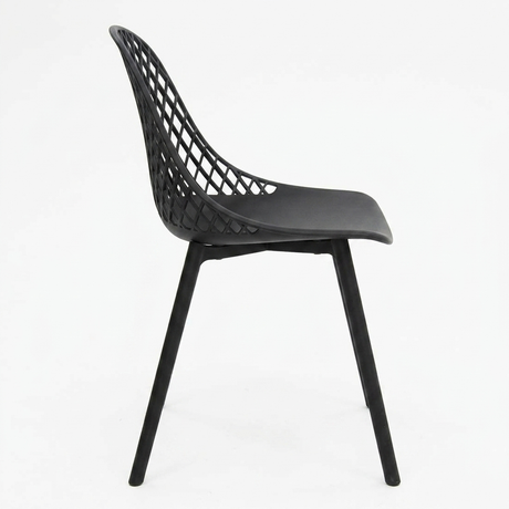 Persia Dining Chair - Black — side view